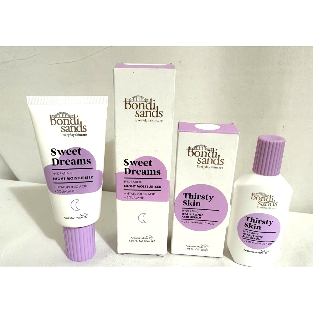 Bondi Sands Thirsty Skin Hyaluronic Serum & Sweet Dreams Night Moisturizer